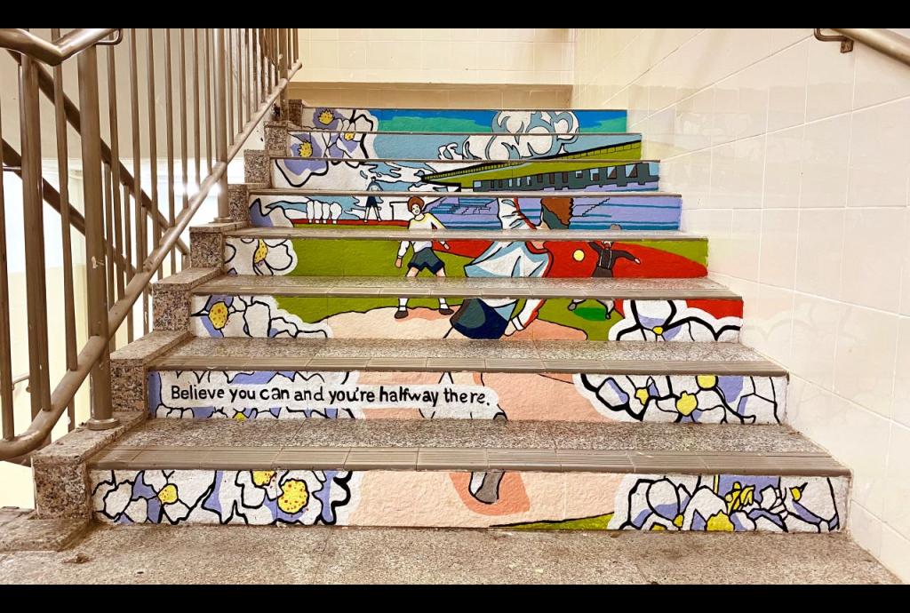 40周年校慶樓梯級壁畫」創作| 40周年校慶